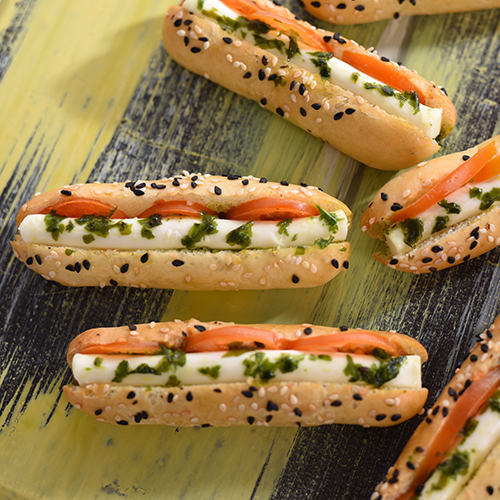 Mozzarella with House-made Pesto Baguette